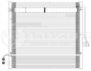 Радиатор кондиц. с ресивером для а/м Mercedes-Benz ML (W166) (11-)/GL (X166) (12 LRAC15165 LUZAR