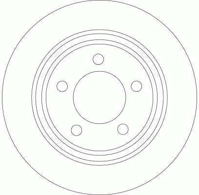 Диск тормозной MAZDA 3 (2.0) задний (1шт.) TRW DF4420 TRW