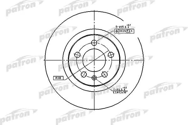Диск тормозной передн PBD4027 PBD4027 PATRON