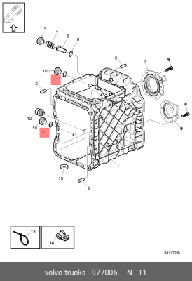 кольцо !уплотнительное \VOLVO 977005 VOLVO