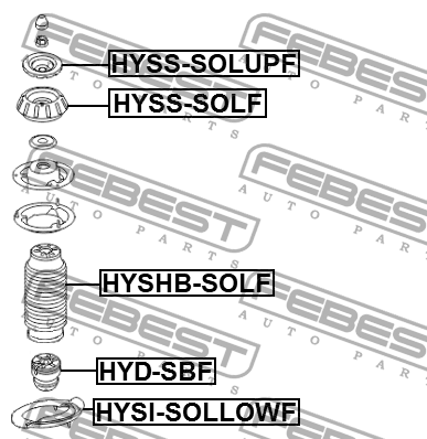 Отбойник амортизатора передний HYUNDAI SOLARIS HYD-SBF HYD-SBF FEBEST