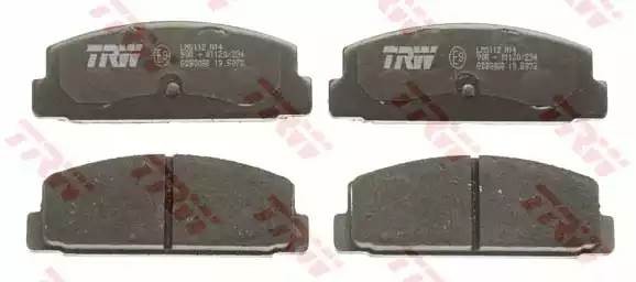 Колодки тормозные MAZDA 626 задние (4шт.) TRW GDB3088 TRW