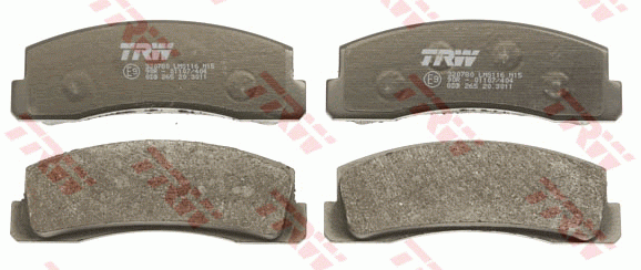 Колодки тормозные дисковые GDB265 заменен на GDB265M GDB265 TRW