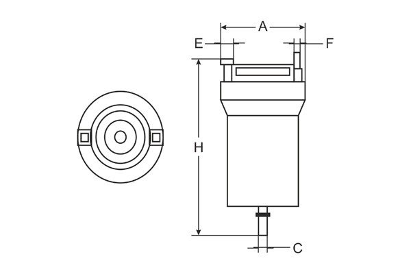 Фильтр топливный ST326 SCT