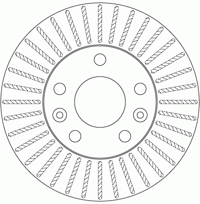 Диск тормозной RENAULT Duster (10-) передний (1шт.) TRW DF6200 TRW