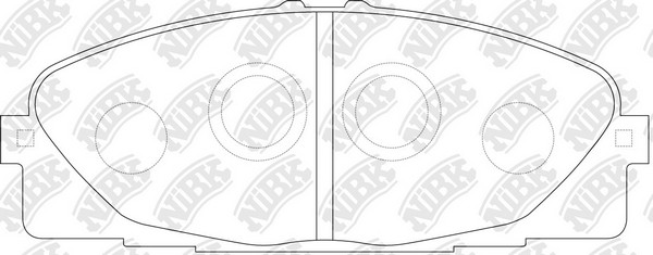 Колодки тормозные TOYOTA Hiace (06-) передние (4шт.) NIBK PN1516 NIBK