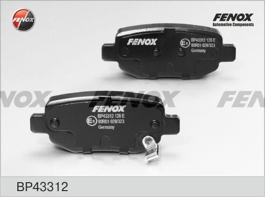 Колодки тормозные дисковые задние BP43312 FENOX