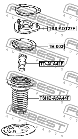 Пыльник переднего амортизатора TOYOTA RAV4 2005-2019 TSHB-ASA44F TSHB-ASA44F FEBEST
