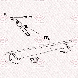 втулка задн. амортизатора!\ MITSUBISHI L200 05>, TOYOTA Hilux/Dyna/Liteace/Towna TEF1709 TATSUMI