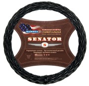 Оплетка руля (M) 37-39см черная кожа Dakota SENATOR OPLS0501 SENATOR