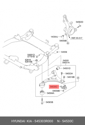 ШАРОВАЯ ОПОРА ПОДВЕСКИ 54530-3R000 545303R000 HYUNDAI KIA
