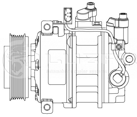 Компрессор кондиц. для а/м VW Touareg (02-)/Audi Q7 (06-) 3.0TDi LCAC1855 LCAC1855 LUZAR