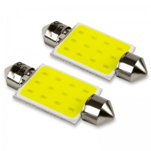 к-т ламп! светодиодных SV035 T11, белый (SV8.5/8)COB 12chip 39 mm, блистер 2шт\ A78445S AVS