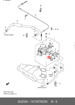 Прокладка 14139-70G30 1413970G30 SUZUKI