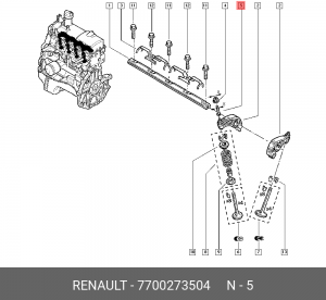 Регулировочный винт RENAULT 7700 273 504 7700273504 RENAULT