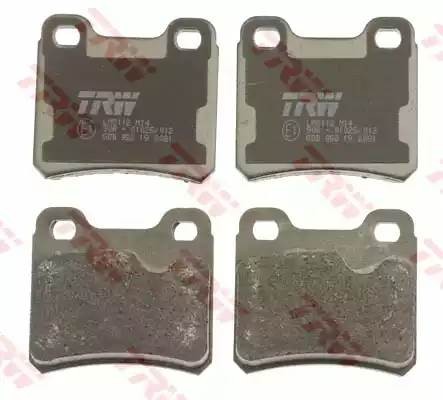 Колодки тормозные OPEL Vectra A задние (4шт.) TRW GDB952 TRW