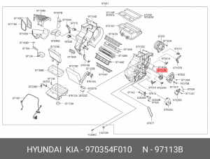 Резистор HYUNDAI Porter 2 KIA Bongo 3 (06-) отопителя OE 970354F010 HYUNDAI KIA