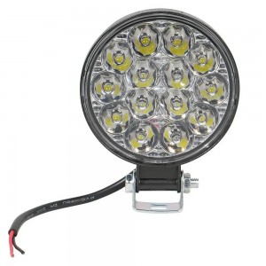 Фара светодиод. круглая, 14LED, направленный свет, 14Вт, 83х83х22мм, 12/24В, PLU ALED145 AIRLINE