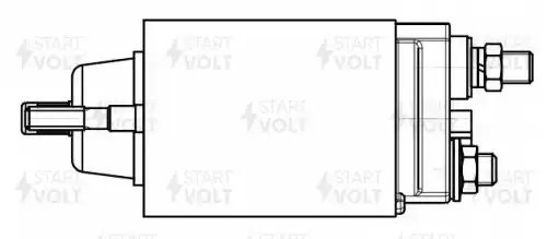 Реле втягивающее стартера для а/м Subaru Forester SJ (12-) 2.0i CVT (Start-Stop) VSR 2220 START VOLT