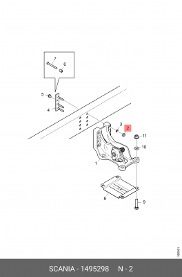 Гайка 1495298 SCANIA