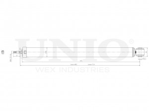 Амортизатор газовый задней подвески SAB-10776 UNIO