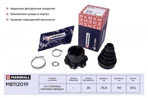 ШРУС внутр. Audi A3 8L 96- Skoda Octavia I A4 96- VW Golf IV 97-  Polo IV 01- M8 M8112019 MARSHALL