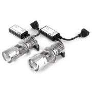 Лампа светодиодная 12V/24V H4 P43t линза бокс (2шт.) MTF MH4K5E MTF
