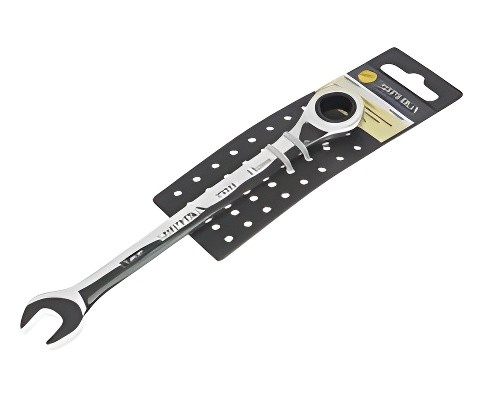 Ключ комбинированный 11х11мм трещоточный с держателем ЭВРИКА ER-21111H EVRIKA