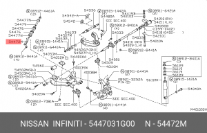 ТЯГА ПОДВЕСКИ 54470-31G00 54470-31G00 NISSAN