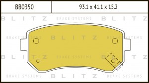 HYUNDAI IX35/TUCSON (2010>) BB0350 BLITZ