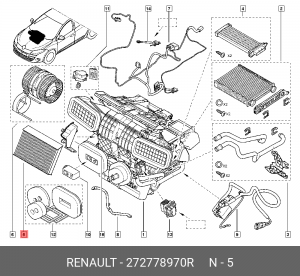 фильтр салона!\ Renault Megane 1.4-2.0 08> 27 27 789 70R RENAULT