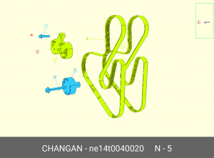 Натяжитель приводного ремня CHANGAN CS35 Plus ОЕ NE14T0040020 CHANGAN