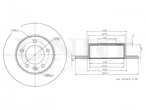 Диск тормозной задний BRD-20362 UNIO