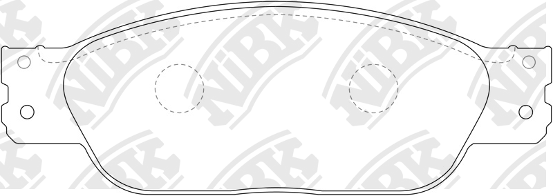 Колодки тормозные JAGUAR S-Type передние (4шт.) NIBK PN0142 NIBK