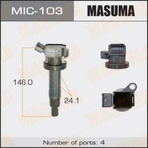 катушка зажигания!\ Citroen C1, Peugeot 107, Toyota Avensis/Aygo/Corolla 1.0-1.8 MIC-103 MASUMA