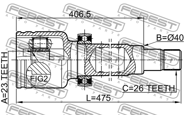 ШРУС 2111-CB420RH 2111-CB420RH FEBEST