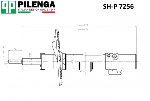 Амортизатор передний VW T5 SH-P7256 SHP7256 PILENGA