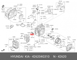 ДАТЧИК АБС 42620-4G310 426204G310 HYUNDAI KIA