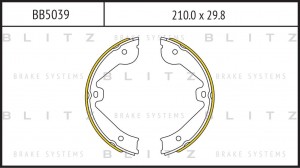 Колодки тормозные барабанные AUDI Q7 06-PORSCHE Cayenne 02-VW Toureg 02- BB5039 BB5039 BLITZ