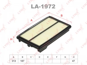 Фильтр воздушный подходит для HONDA Accord IX 3.0-3.5 13 LA-1972 LA-1972 LYNXAUTO