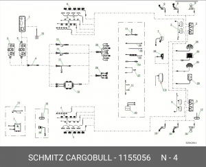 Кабель основной 10-проводниковый Schmitz 1155056 SCHMITZ CARGOBULL
