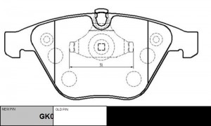 Колодки тормозные BMW E60,E61,E65 передние (4шт.) CTR GK0009 CTR