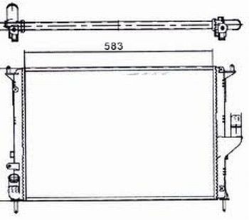 радиатор системы охлаждения!\ Renault Logan 1.6/1.5D 08> 8200735039 RENAULT