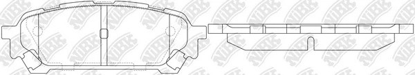 Колодки тормозные SUBARU Forester (02-05),Impreza (02-06) задние (4шт.) NIBK PN7801 NIBK