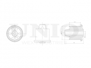 С/блок задней балки RMP-20384 UNIO