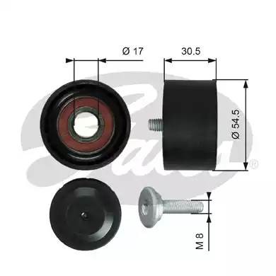 Ролик натяжителя 7803-21475 T36375 GATES