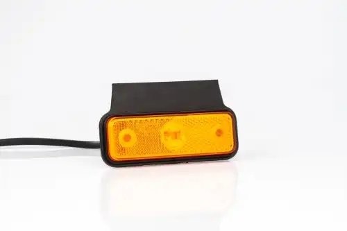 фонарь габаритный! LED, жёлтого цвета, 102х36мм, с кронштейном, проводом 0.5м\ S FT004ZKLED FRISTOM