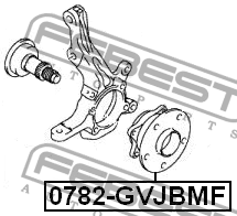 Ступица 0782-GVJBMF 0782-GVJBMF FEBEST
