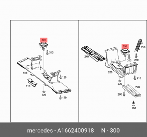 ОПОРА КПП MERCEDES A 166 240 09 18 MERCEDES BENZ
