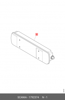 Фонарь задний правый Scania 1792374 SCANIA